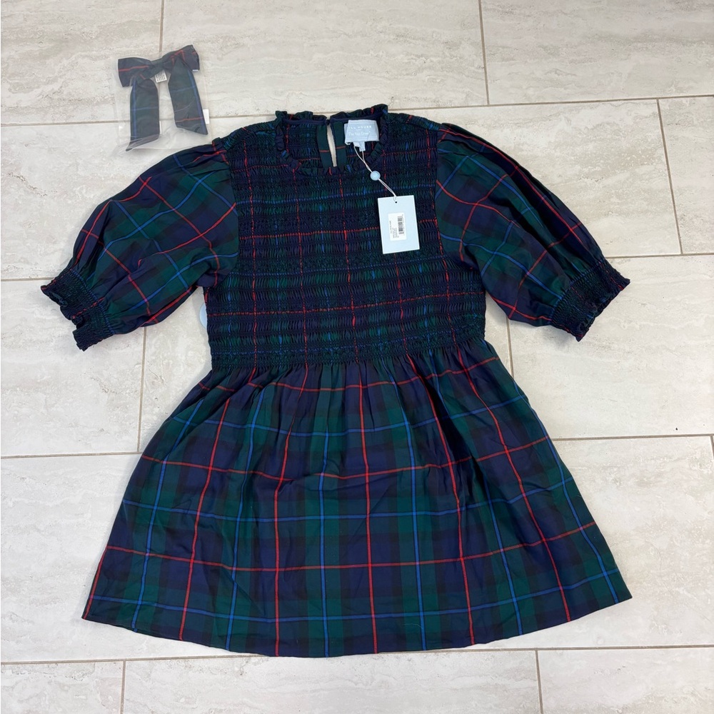 NWT Midnight Tartan Vivi and bow